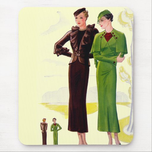 Fashion Plate Mouse Pads