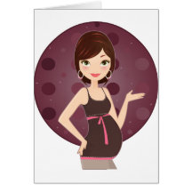 fashion pregnant card