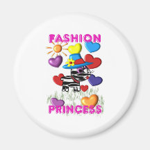Fashion Princess Fridge Magnets