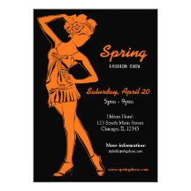Fashion Show (Orange) Card