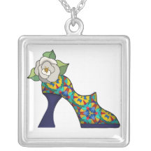 Fashion Show with rose Personalised Necklace