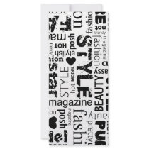 Fashion Word Collage Vector Illustration - alt Rack Cards