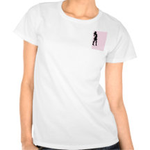 Fashionista in Pink and Grey Tshirt