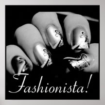 Fashionista Nail Art Posters
