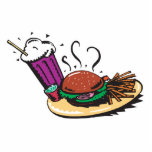 fast food diner meal cut out