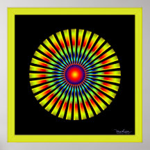 Fast Rotating Propeller Optical Illusion Poster