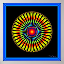 Fast Rotating Turbine Optical Illusion Poster