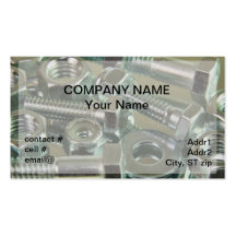 fastener assortment business card templates