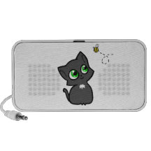 Fat Cat and her Bee Portable Speakers