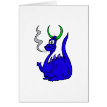 Fat Little Dragon Greeting Card