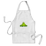 Fat meditating frog aprons