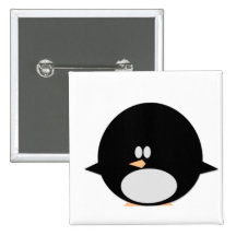 Fat Penguin Button