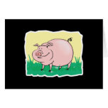 fat pig cartoon cards
