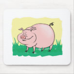 fat pig cartoon mouse pads