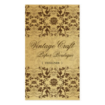 fatfatin Damask Swirls Lace Coffee Profile Card Business Card Templates