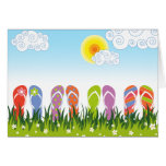 fatfatin Flip Flops Fun In The Sun Custom Card cards