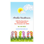 fatfatin Flip Flops Fun In The Sun Profile Card business cards