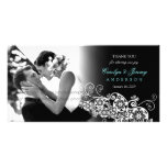 fatfatin Floral Paisley White Wedding TQ Card Personalized Photo Card