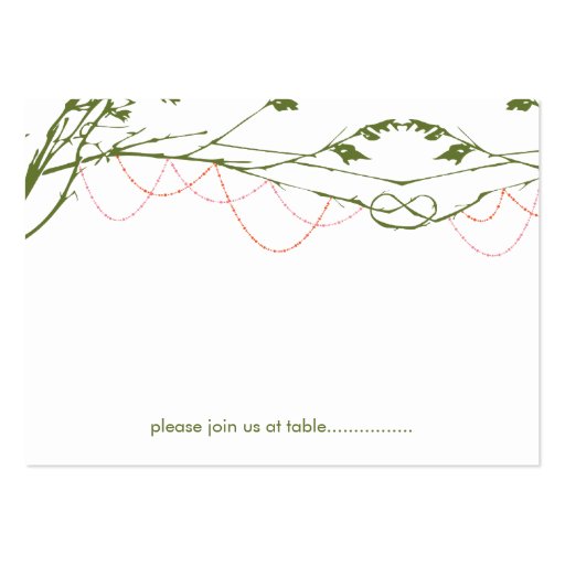 fatfatin Knotted Love Trees 03 Guest Place Card Business Card Template