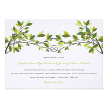 fatfatin Knotted Love Trees Wedding Invitation