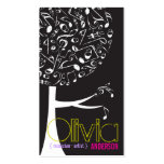 fatfatin Music Notes Pop Tree Businesscard Business Card Template