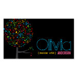 fatfatin Music Notes Pop Tree Businesscard Business Card Template
