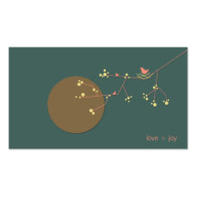 fatfatin Nesting Bird and Family 02 Profile Card Business Cards