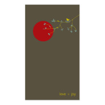 fatfatin Nesting Bird and Family 03 Profile Card Business Card Templates