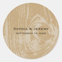 fatfatin Rustic Wood Autumn Fall Wedding Stickers