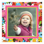 fatfatin Spring Flowers Garden Birthday Invite