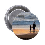 Father and daughter pinback buttons