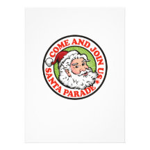 Father Christmas Santa Claus Parade Personalized Announcements
