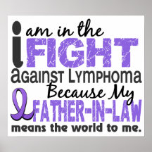 Father-In-Law Means World To Me H Lymphoma Posters