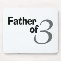 Father Of 3 Mouse Pad