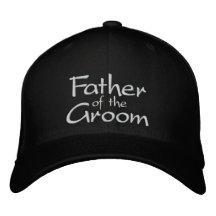 Father of the Groom Embroidered Wedding Cap Embroidered Hat
