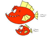 Father & Son: Fish Cartoon t-shirts