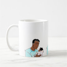father to be - african american coffee mug
