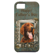 Fathers Day DAD - Stone Paws - Irish Setter