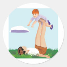 Father's Day Round Sticker