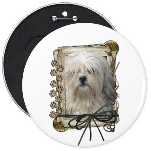 Fathers Day - Stone Paws - Lowchen Buttons