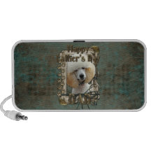 Fathers Day - Stone Paws - Poodle - Apricot Travel Speakers