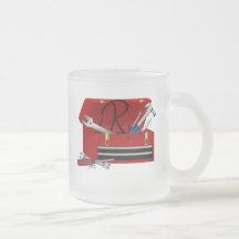 Father's Day Tool Box Initial R Coffee Mug