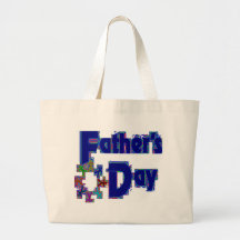 FATHERS DAY WITH PIXEL'S TOTE BAG