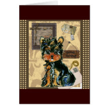 FATHER'S DAY YORKIE CARD