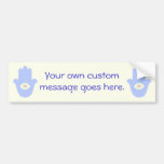 Fatima Eye Heart Hamsa Bumper Sticker