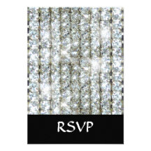 Faux Bling Personalized Announcements