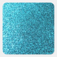Faux Blue Glitter Sticker