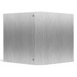 Faux Brushed Aluminium Stainless Steel Textured binders