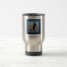 Faux Brushed Metal; Figure Skating Mugs