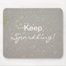 Faux cream Sparkles  - Keep Sparkling Mouse Mat